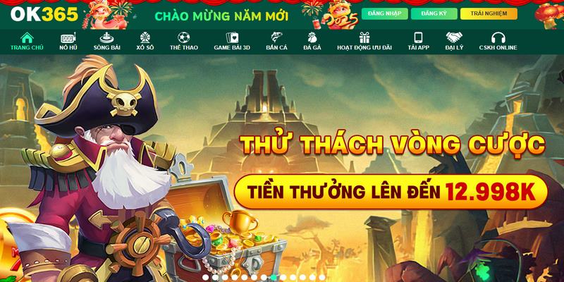 Thành viên đăng nhập OK365 thường không mở được trang chủ